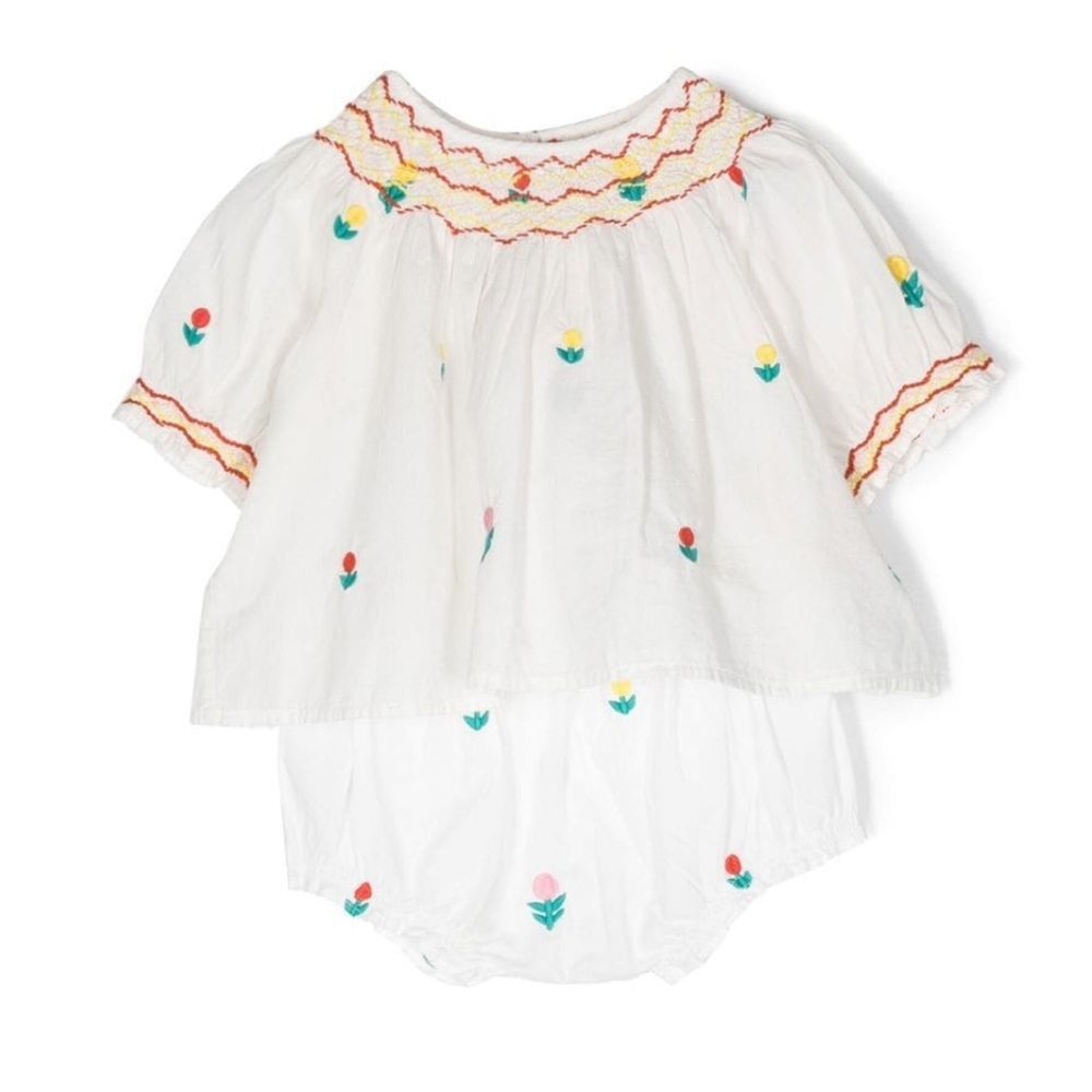 NWT Stella McCartney baby girl Dreamy Flowers Top & Bloomers Set size 6 months - Picture 2 of 10